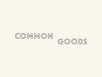 Common Goods Logo by Cristie Stevens on Dribbble