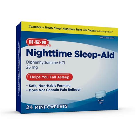 Diphenhydramine Hydrochloride Sleeping Tablets 25mg X 20 ...