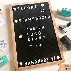 Large Logo Stamp Custom Packaging Stamp Custom Stamper Logo Business Stamp Custom Logo Stamper ...