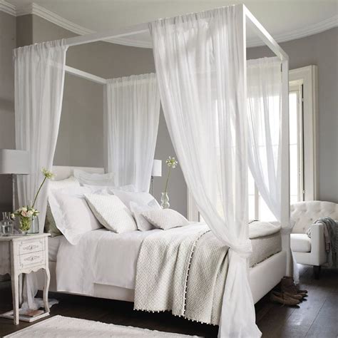 Four Poster Dressed Curtains Canopy Bed Curtains, Canopy Bedroom ...