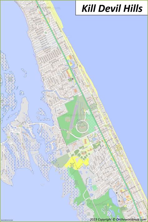 Kill Devil Hills Map | North Carolina - Ontheworldmap.com