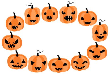 Cute Halloween pumpkins clipart, Spooky pumpkin faces clip art By ...