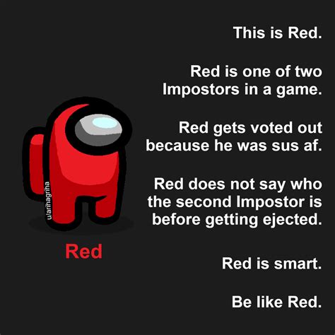 Red sus but smart : r/AmongUs