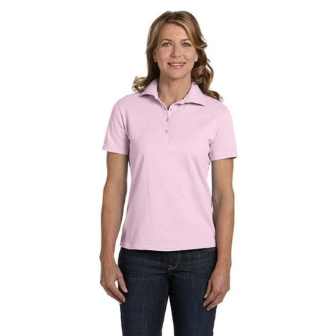 Hanes - Womens ComfortSoft Pique Polo Shirt - Walmart.com - Walmart.com