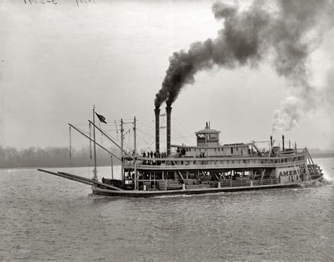 America: 1900 high-resolution photo | River boat, Steam boats, Boat