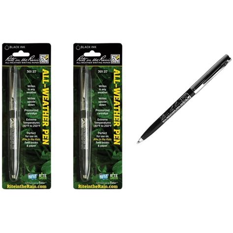 Rite in the Rain All Weather Pen no. 37 Black Ink - Pack of 2 - Walmart ...