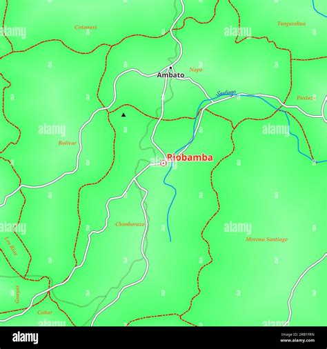 Map of Riobamba City in Ecuador Stock Photo - Alamy