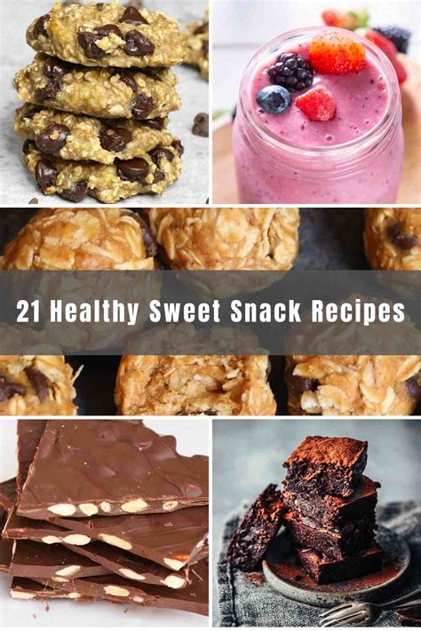 21 Healthy Sweet Snack Recipes - IzzyCooking