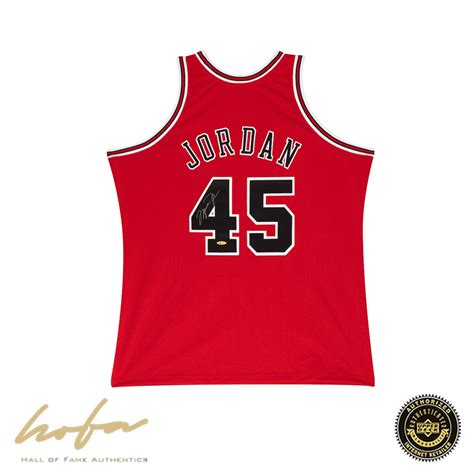 MICHAEL JORDAN 1995 #45 RED BULLS MITCHELL & NESS JERSEY | Hall of Fame ...