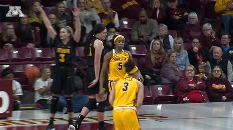 Highlights: Gopher Women's Basketball Falls to Iowa, 81-63 - YouTube