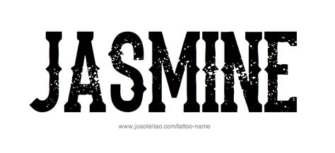 The Name Jasmine in Glitter | Jasmine Name Tattoo Designs | Tattoos ...