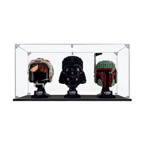 Display Case for LEGO Helmets (Three)