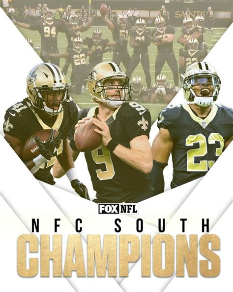 New Orleans Saints 2017 NFC SOUTH CHAMPIONS. #Whodat #GeauxSaints | New ...