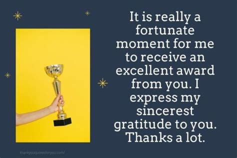 Thank You For The Award Quotes