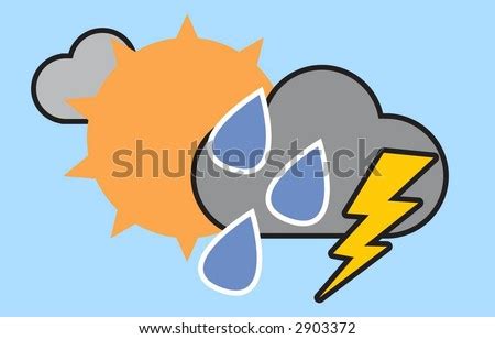 Simple Weather Icons, Compatible With Accuweather.Com'S Weather Icons. Stock Vector Illustration ...