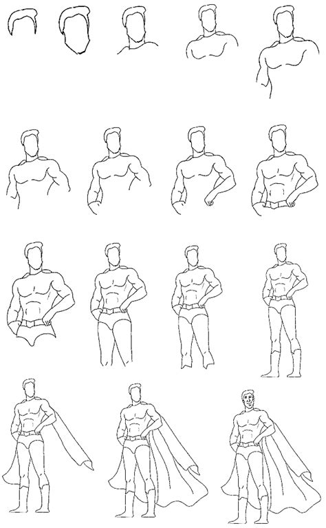 How to Draw a Superhero - Step by Step