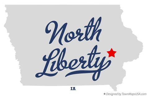 Map of North Liberty, IA, Iowa