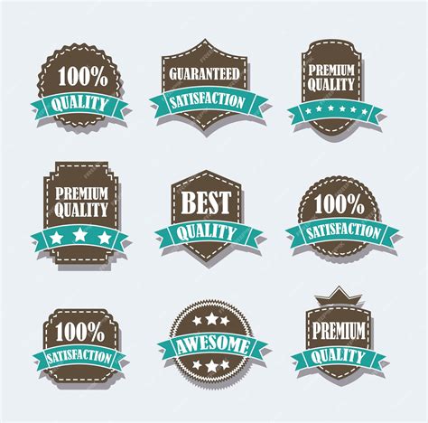 Premium Vector | Brown labels over gray background vector illustration