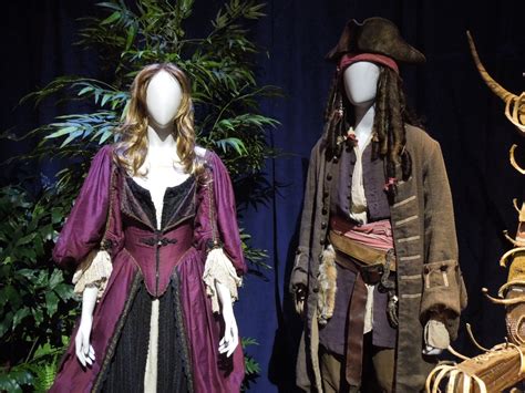 Elizabeth Swann costume worn by Keira Knightley in Pirates of the Caribbean on display ...