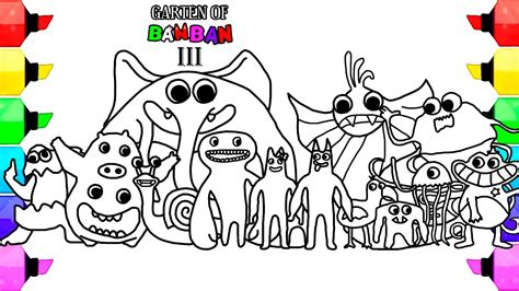 Garten of Banban CHAPTER 3 Coloring pages / How to Color All Monsters ...