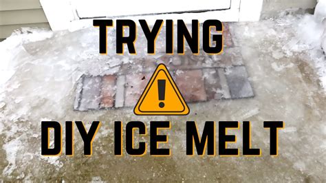 Trying DIY Ice Melt on Frozen Concrete Porch Resulting from Ice Dam - YouTube