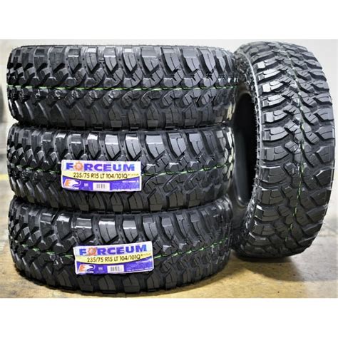 Set of 4 (FOUR) Forceum M/T 08 Plus LT 235/75R15 LT235/75R15 C 6 Ply MT Mud Tires - Walmart.com ...