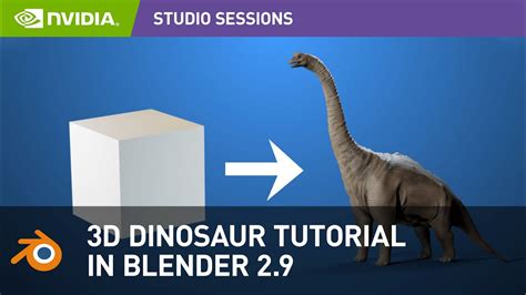 How to Create A 3D Dinosaur in Blender 2.9 w/ Shutter Authority | NVIDIA Studio Session - YouTube