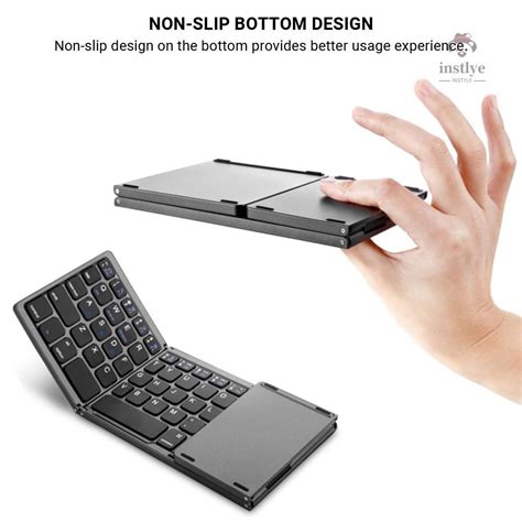 ERASTAR# Mini folding keyboard, foldable wireless bluetooth keyboard ...