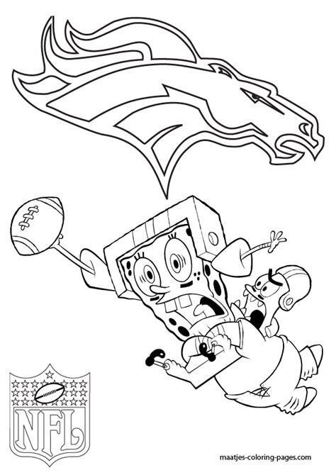 Denver Broncos Players Coloring Pages Coloring Pages