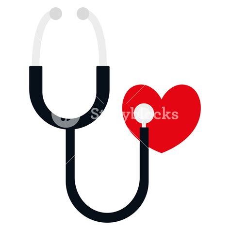 Stethoscope Heart Vector at Vectorified.com | Collection of Stethoscope ...