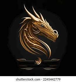 Dragon Head Vector Logo Design Isolate Stock Vector (Royalty Free ...