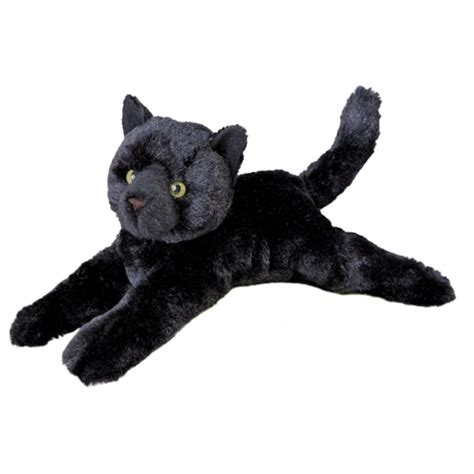 Tug the 14 Inch Plush Black Cat by Douglas