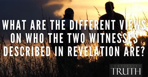 What are the different views on who the two witnesses described in Revelation are?