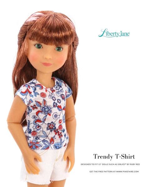 FREE T-Shirt Pattern For 12" Siblies Dolls