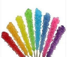 Rock Candy on Sticks Wrapped 12 count assorted