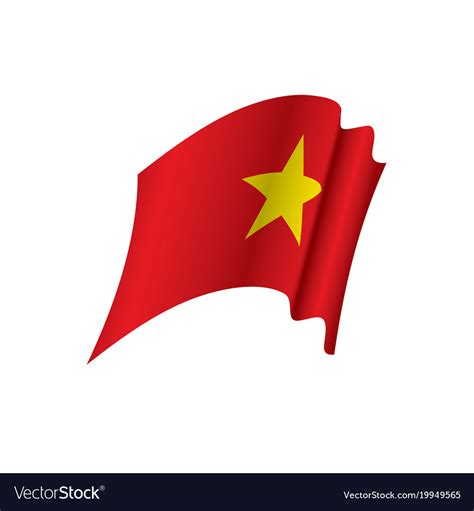 Vietnam flag Royalty Free Vector Image - VectorStock