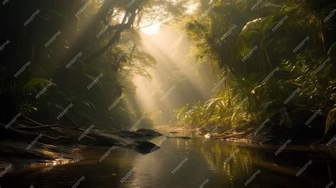 Premium AI Image | Amazon rainforest landscape