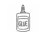 Glue Stick Coloring Page Pages sketch template