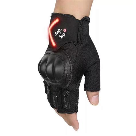 Bike Gloves With Turn Signal LED Light Waterproof High-performance Biking Gloves, Cycling Gloves ...