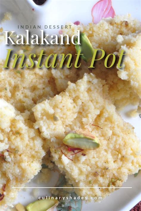 Kalakand from Paneer in Instant Pot - Culinary Shades