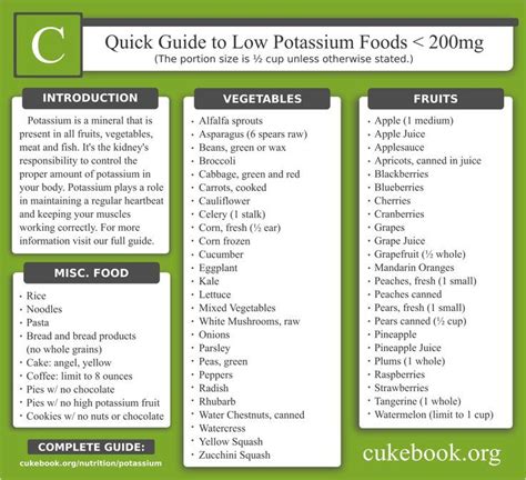 Low Potassium + Plant-Based Recipes - Cukebook.org | Low potassium diet, Potassium foods, Kidney ...