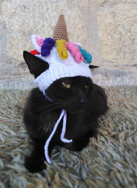 Unicorn Pet Costume Unicorn Hat for Cat Kitty Hat Cat | Etsy