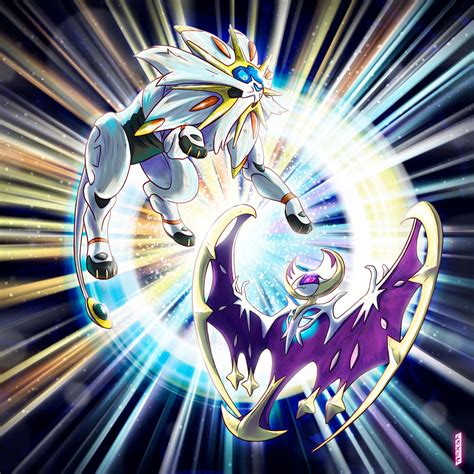 Solgaleo and Lunala by PedroLarez on DeviantArt