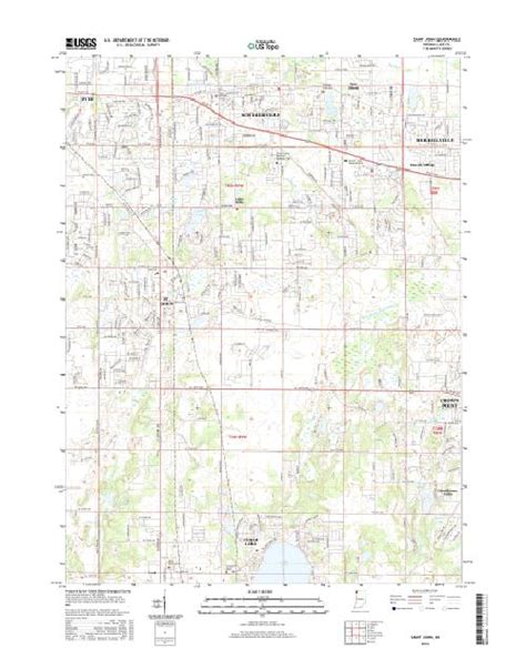 MyTopo Saint John, Indiana USGS Quad Topo Map