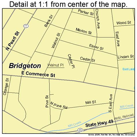 Bridgeton New Jersey Street Map 3407600