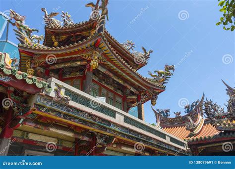 Longshan Temple in Taipei, Taiwan Stock Image - Image of oriental ...