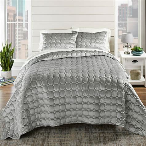 Better Homes & Gardens Grey Velvet King Quilt - Walmart.com - Walmart.com