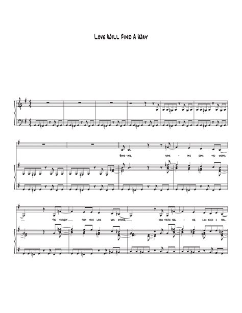 Love Will Find A Way - Voice - Digital Sheet Music | Sheet Music Plus