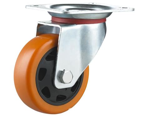 China Trolley Wheel, Heavy Duty Solid Polyurethane Trolley Industrial Caster Wheel, 6 Inch ...