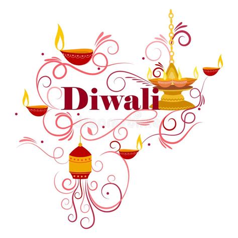 Happy Diwali Typography in Calligraphy Style for Festival of India ...